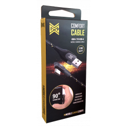 USB Type-c 舒適直角充電線 2.5M