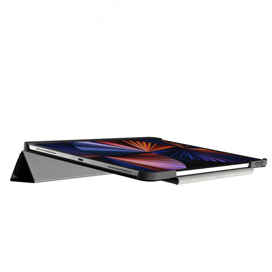 Origami Protective Folio Case Cover for iPad Pro 12.9 Inch (2021-2018) Quadru-fold Stand
